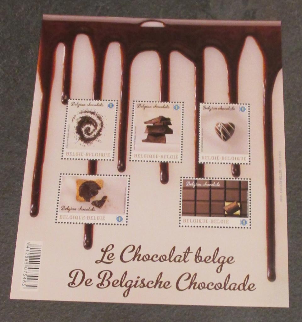 1 blok BL206 de belgische chocolade, Postzegels en Munten, Frankeerzegel, Ophalen of Verzenden, Zonder stempel, Postfris