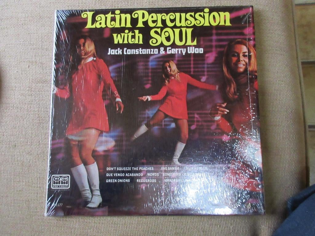 LP Jack Costanzo & Gerry Woo – Latin Percussion With Soul, CD & DVD, Vinyles | Compilations, Enlèvement ou Envoi, Utilisé, 12 pouces