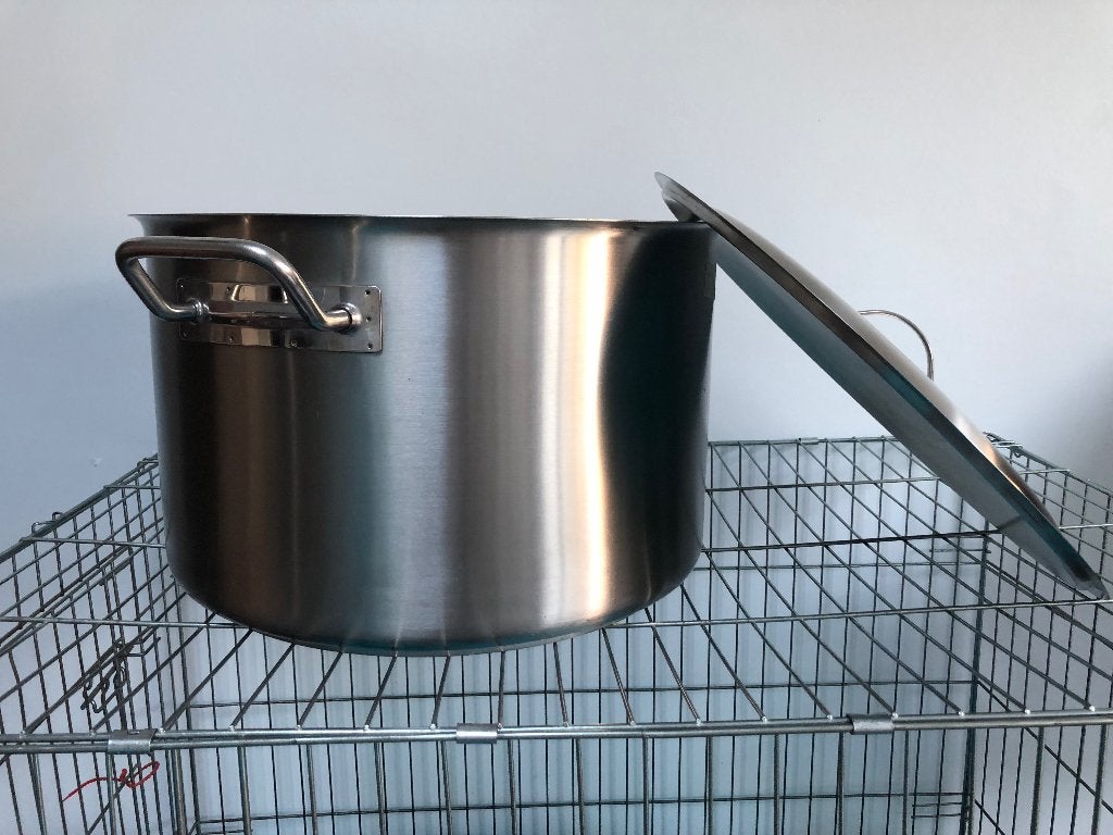 Kookgereedschap, Huis en Inrichting, Keuken | Potten en Pannen, Ophalen, Inox, Zo goed als nieuw, Kookpan