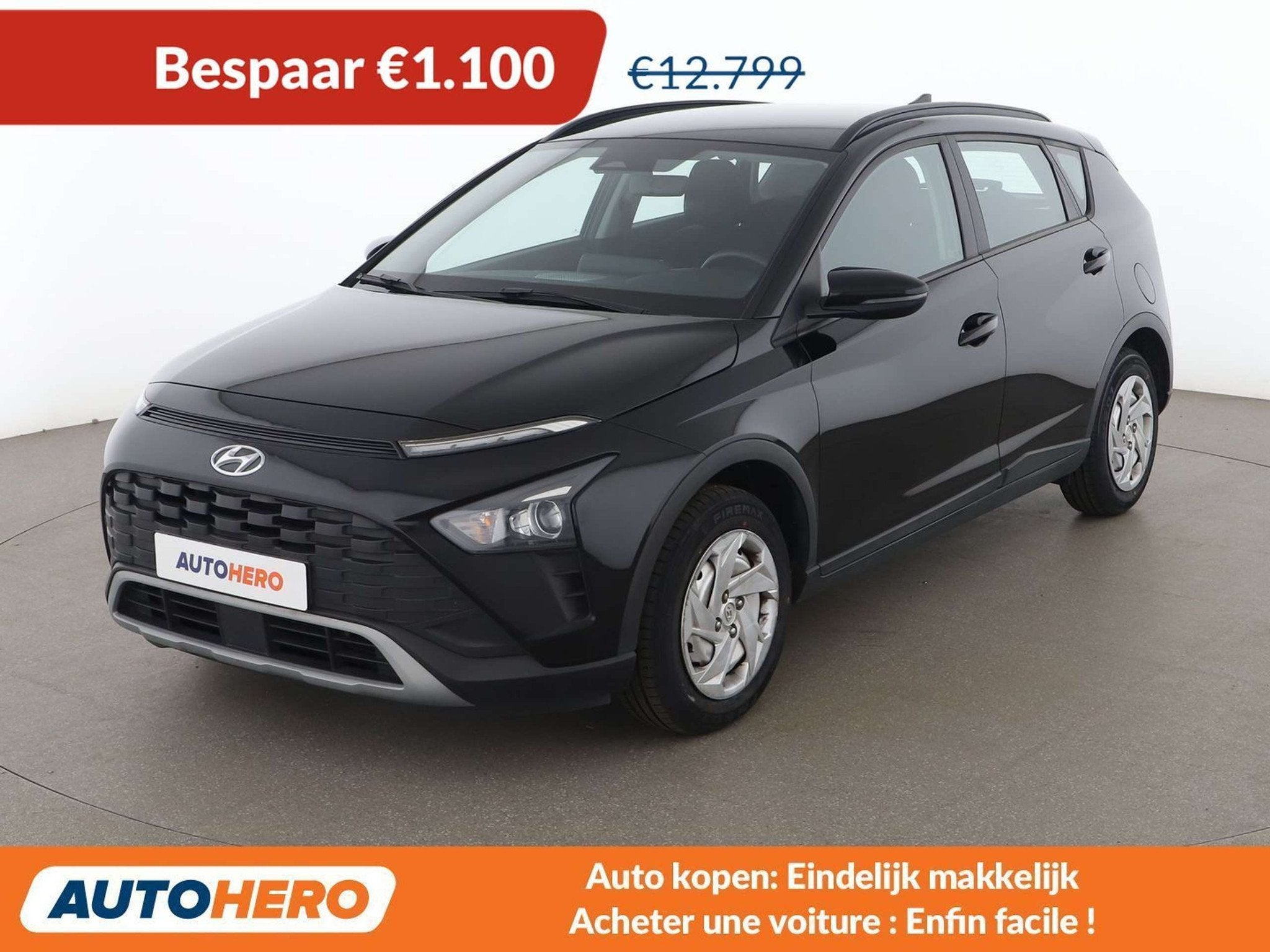 Hyundai Bayon 1.0 TGDI Select 2WD (bj 2022), Auto's, Voorwielaandrijving, Stof, Gebruikt, Overige brandstoffen
