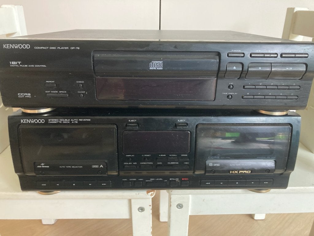 Vintage Kenwood cassettedek en cd speler, Ophalen, Gebruikt