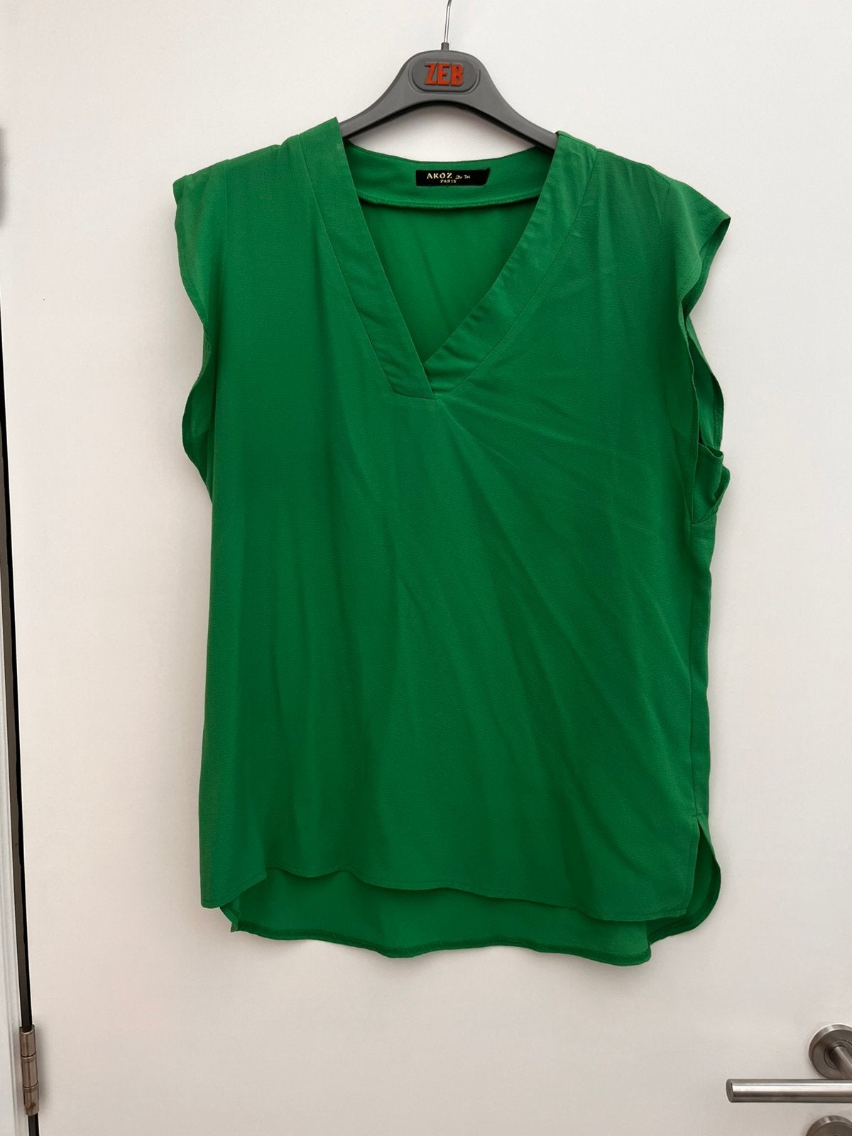Groen blousje akoz de toi maat L, Maat 42/44 (L), Ophalen of Verzenden, Zo goed als nieuw, Korte mouw