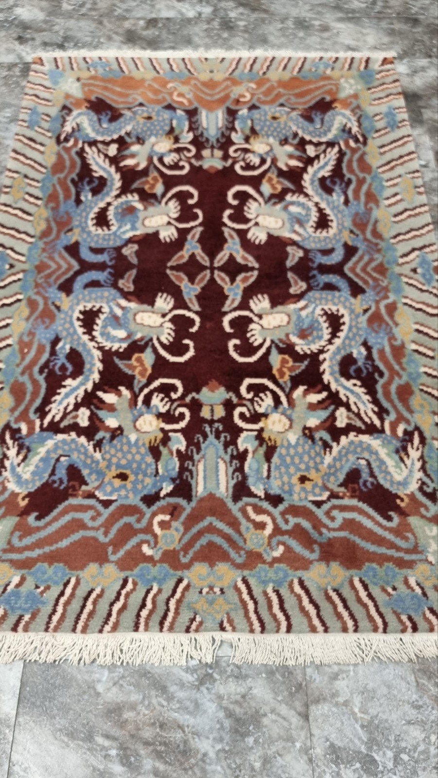 handgeknoopt Chinees tapijt 212/142cm, Ophalen