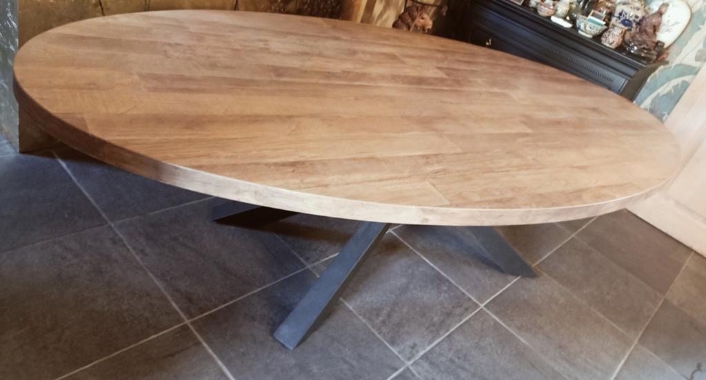 Grand pied de table 260x130 cm 8-10 personnes, Enlèvement