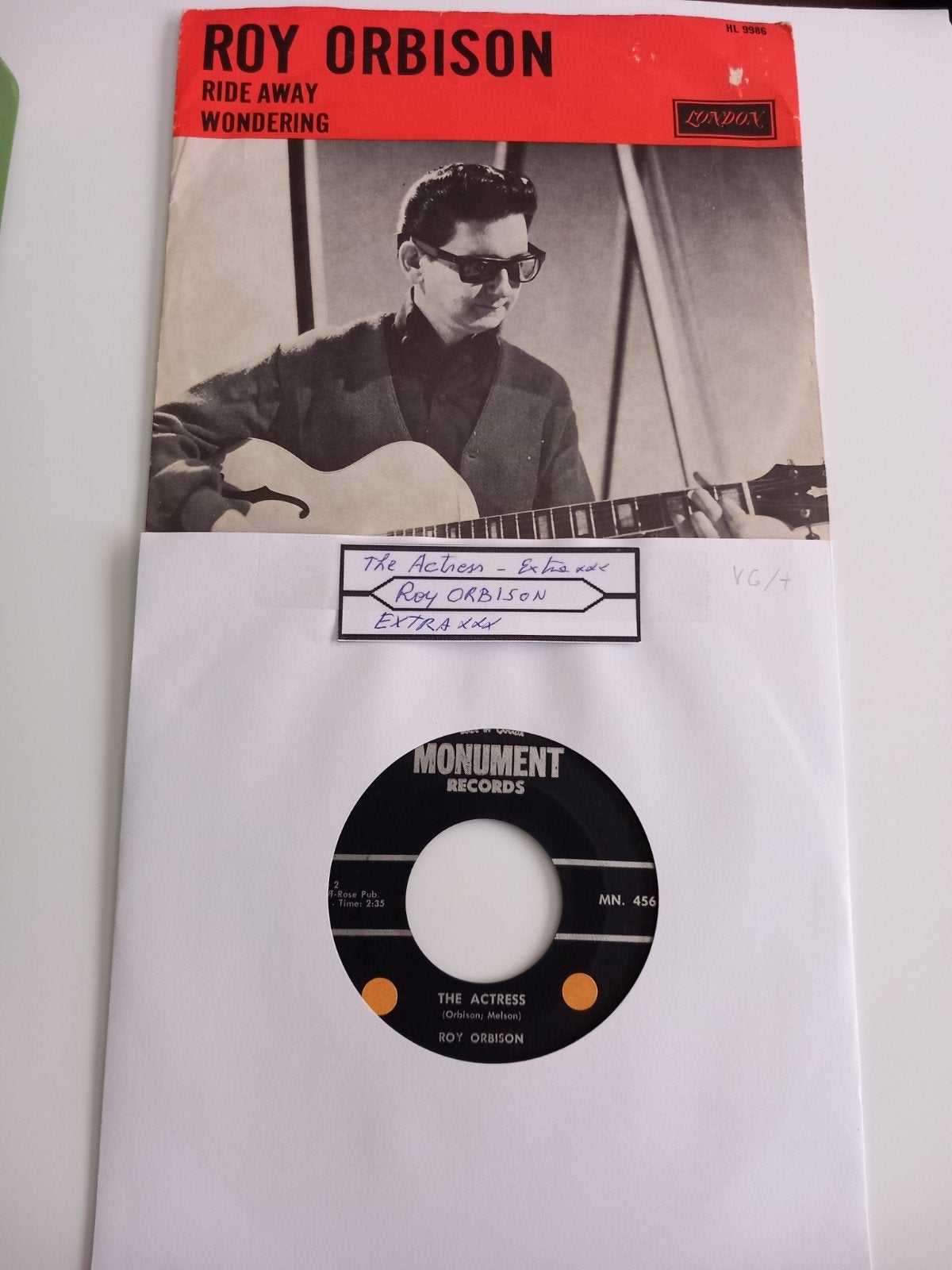 ROY CORBISON. VG+. OLDIES 2 X 45T, Ophalen of Verzenden