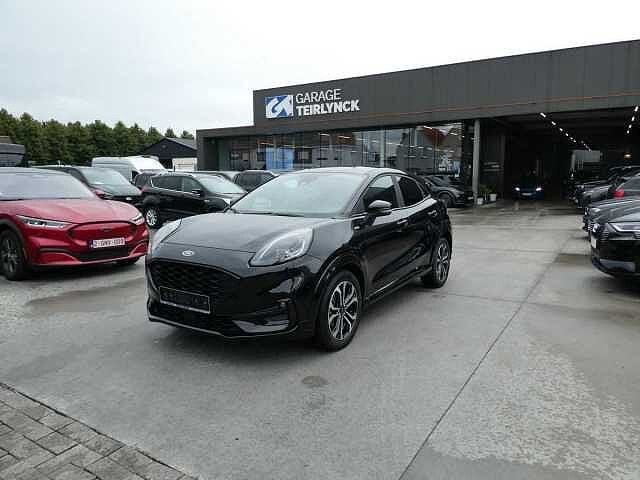 Ford Puma ST-line 1.0 i MHEV 125pk Elek Koffer '20 50000km, Auto's, Puma, Euro 6, Zwart, Bedrijf