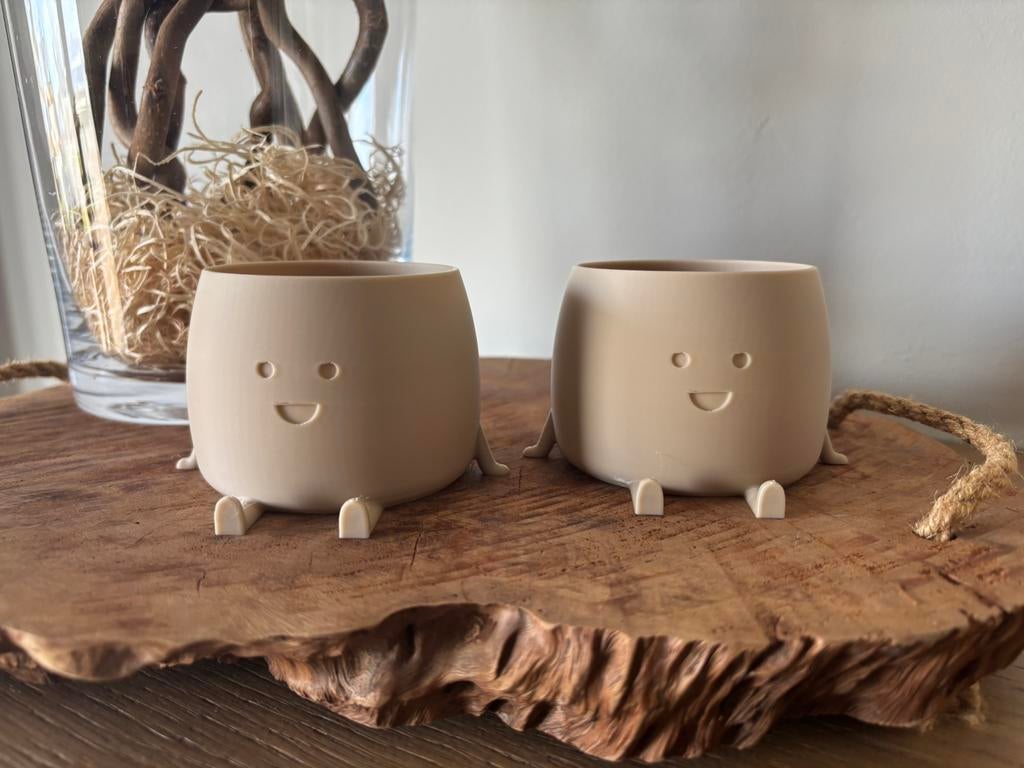 Happu bloempotjes, Ophalen of Verzenden, Zo goed als nieuw, Kunststof