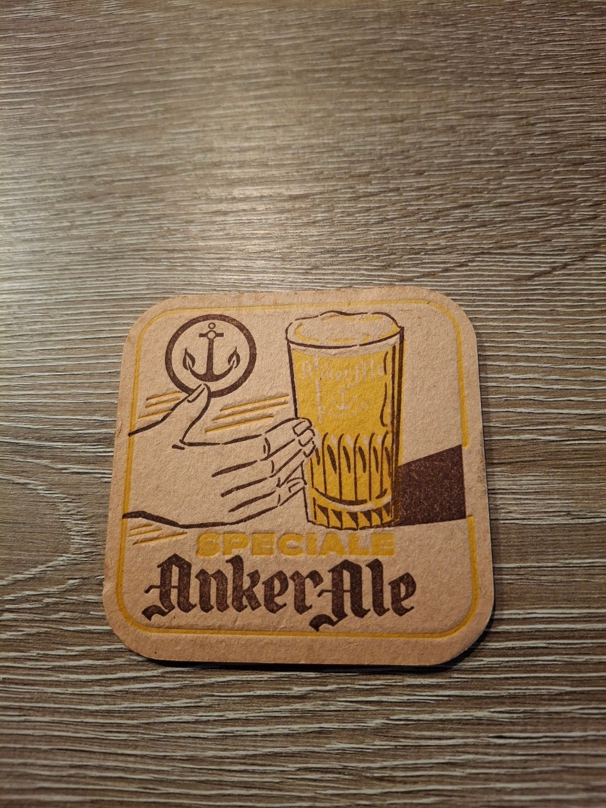 oud bierviltje anker ale, Ophalen of Verzenden