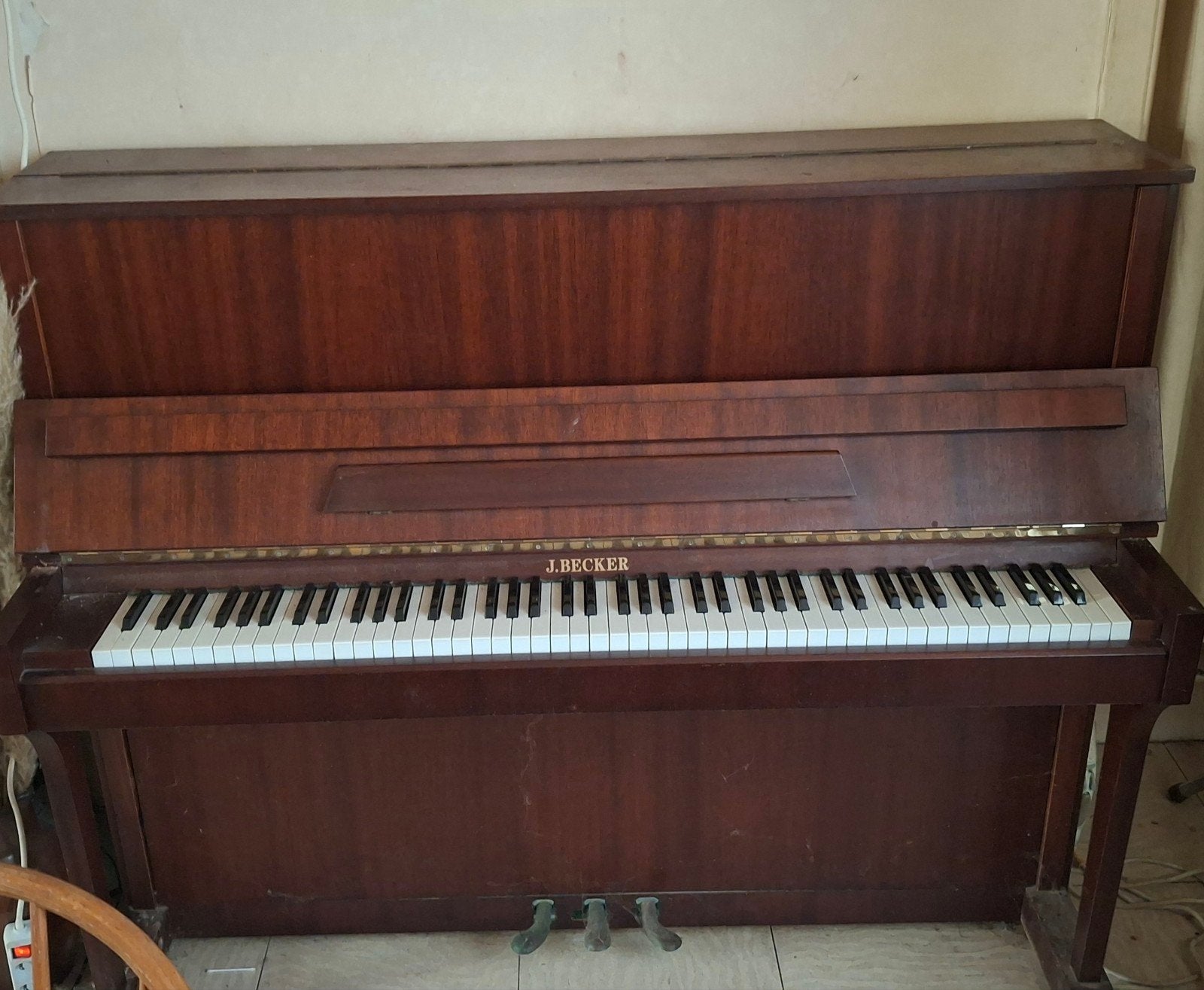 Piano J.Becker, Enlèvement, Utilisé, Brun, Piano
