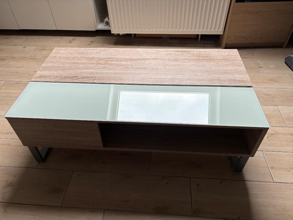 Table basse, Huis en Inrichting, Tafels | Salontafels, Ophalen, Zo goed als nieuw, Rechthoekig, Overige materialen