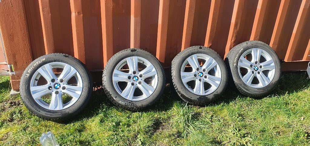 Te koop: Originele BMW velgen + winterbanden (205/55 R16), Auto-onderdelen, Banden en Velgen, Ophalen, Gebruikt, Velg(en), 16 inch
