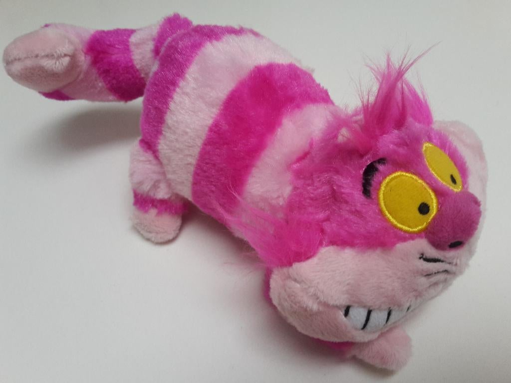 Knuffel Cheshire kat, Alice in Wonderland, Disney, 15 cm, Ophalen of Verzenden, Overige figuren, Nieuw, Knuffel