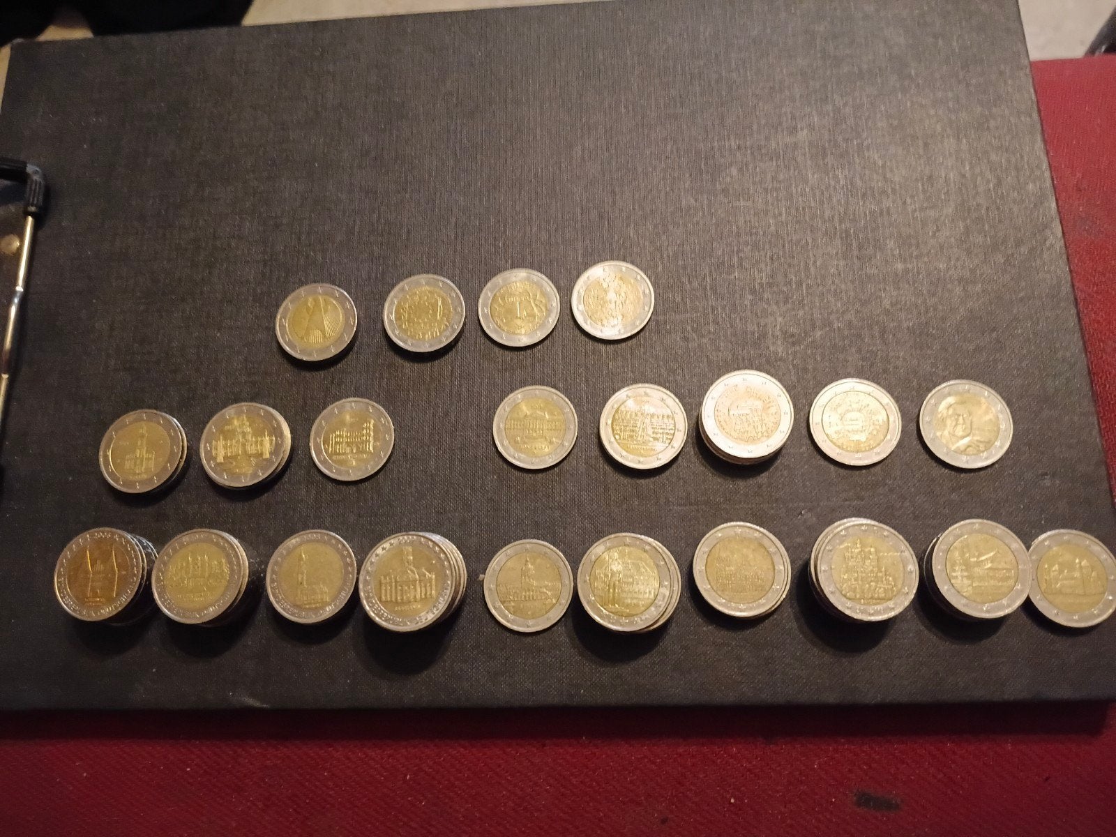 22 verschillende Duitse 2 euromunten, Ophalen