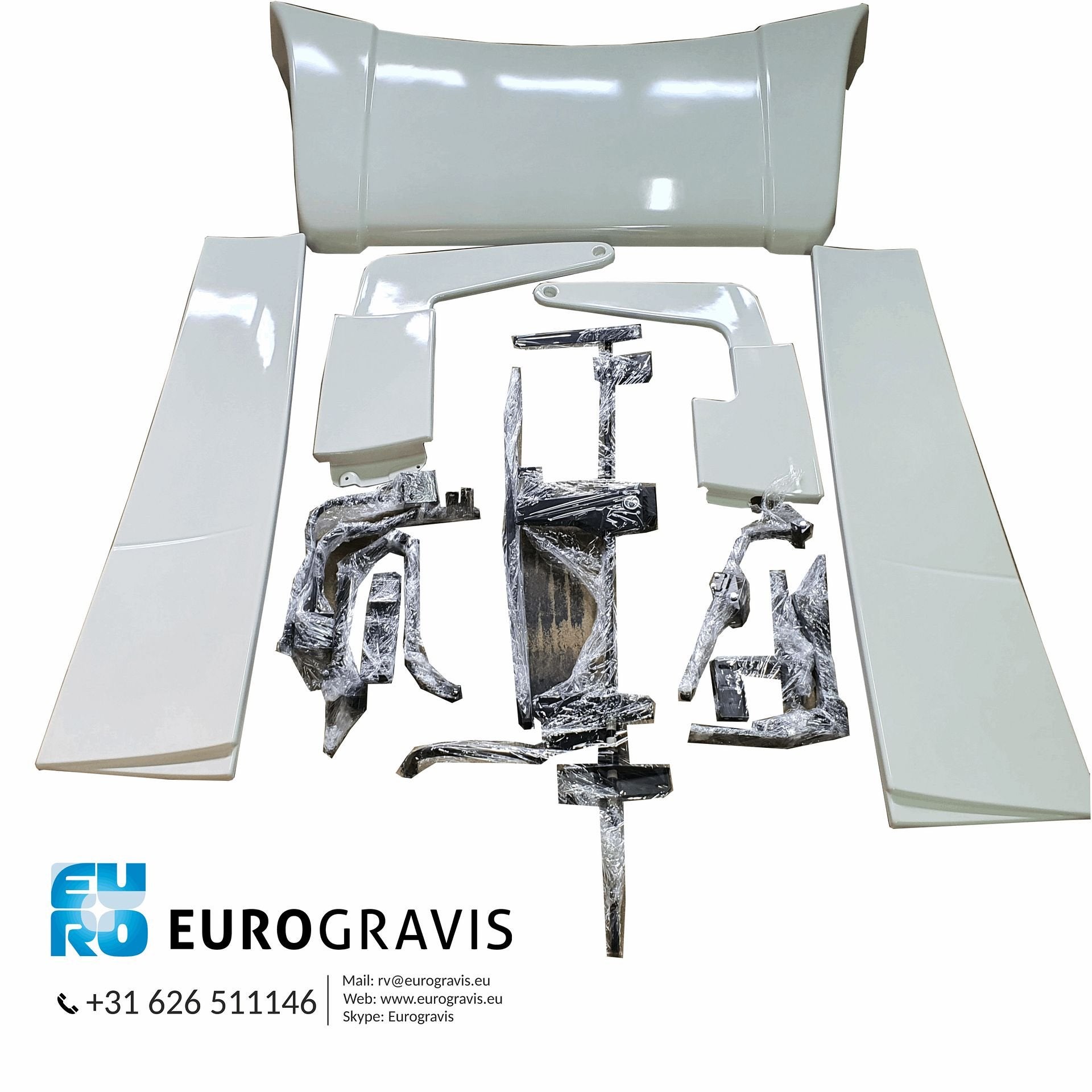 000079 VOLVO FH4/FH5 GLOBETROTTER CABINE SPOILER SET KLEUR C, Auto-onderdelen, Carrosserie en Plaatwerk, -, -, Nieuw