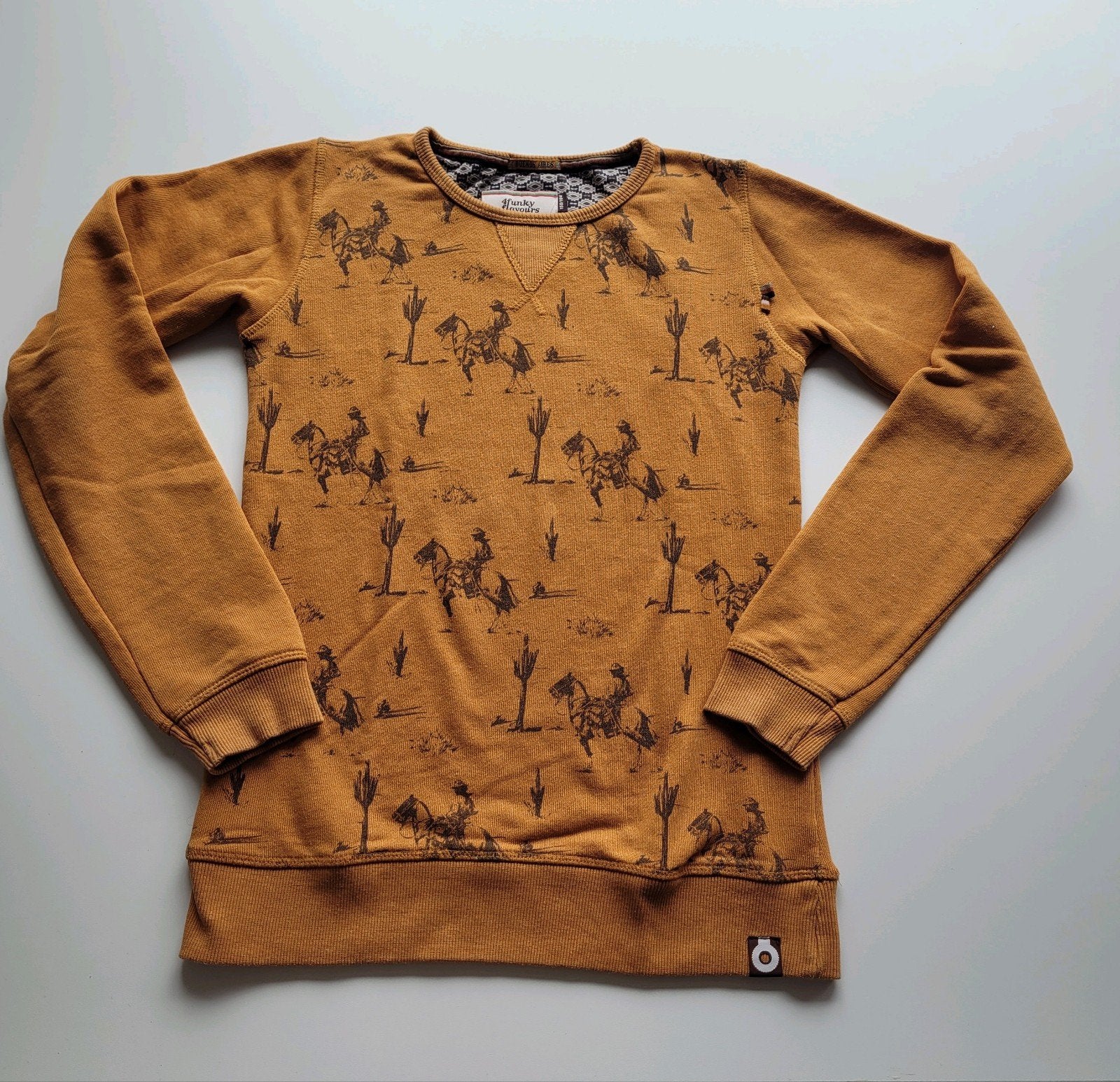 Trui 4 funky flavours 13-14j / Maat 158-164 cowboy print, Garçon, Enlèvement ou Envoi, Pull ou Veste, Comme neuf