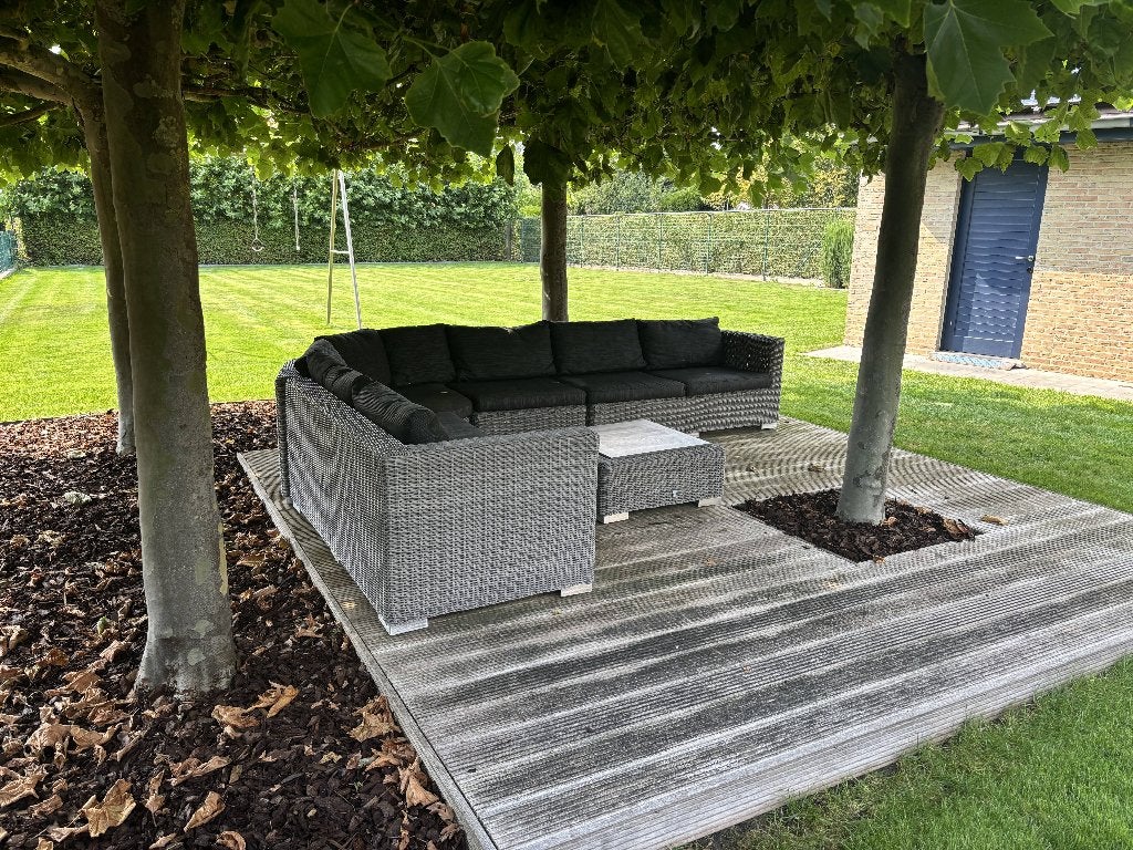 loungeset, Tuin en Terras, Tuinsets en Loungesets, Ophalen, Gebruikt, Rotan, 6 zitplaatsen