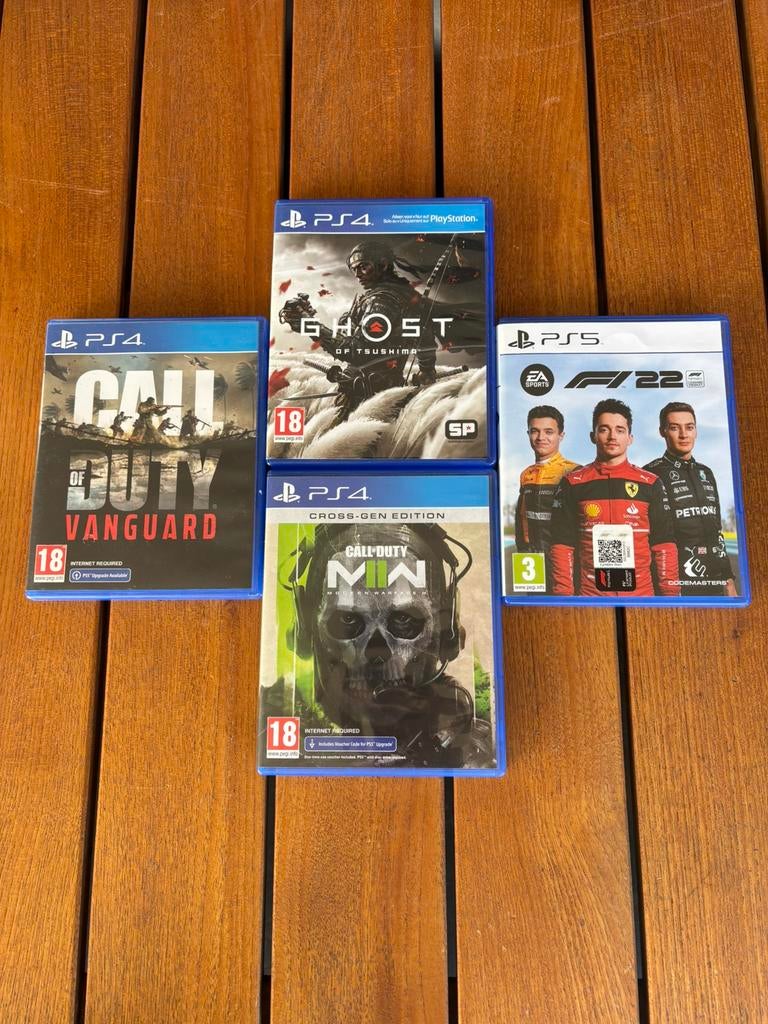 PS4/PS5 Games Bundel | COD + Ghost + GRATIS extra’s, 1 joueur, Aventure et Action, Enlèvement, À partir de 3 ans