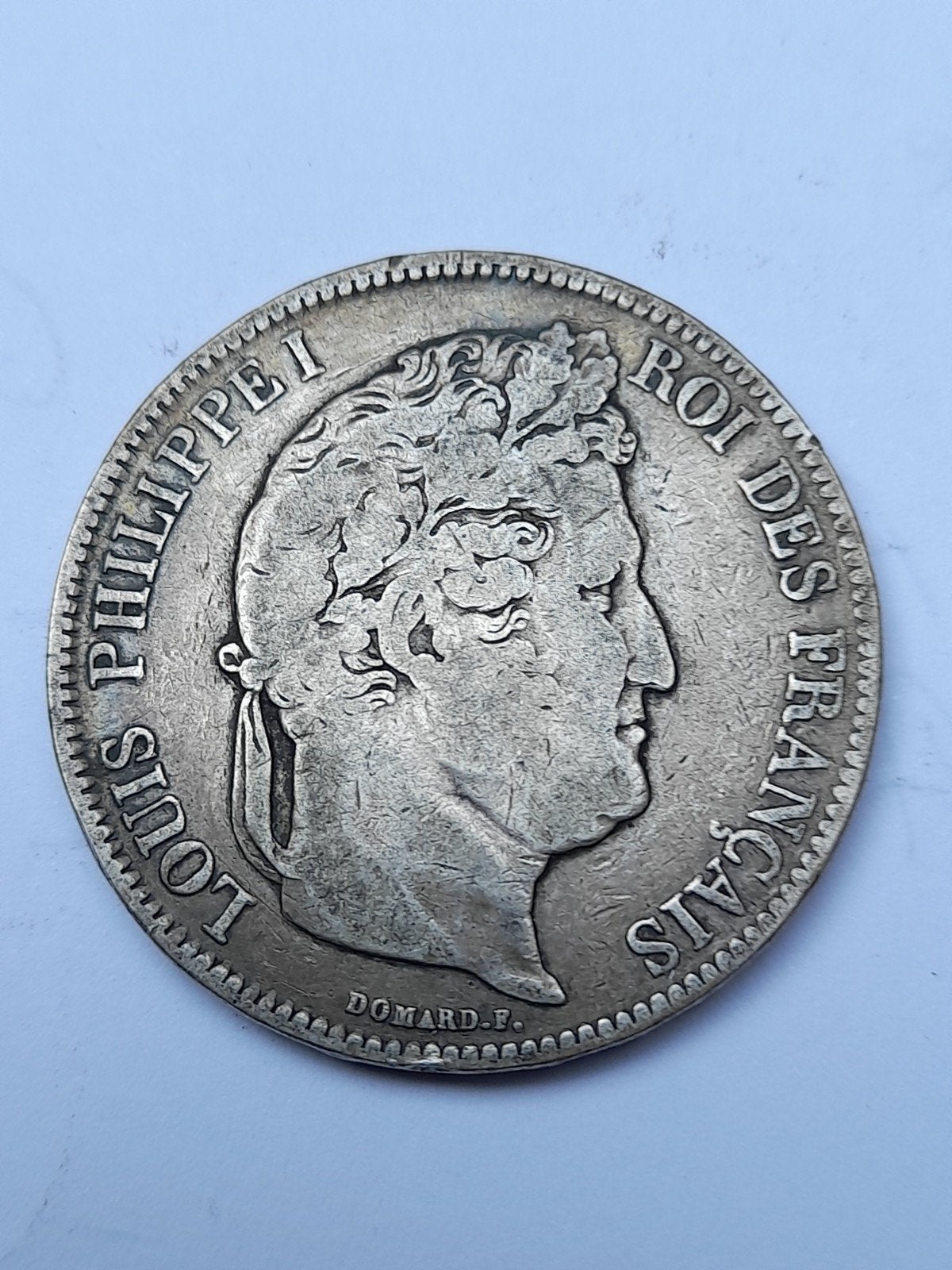 gelauwerde Louis Philippe l   5 francs  1833  letter Q, Postzegels en Munten, Ophalen of Verzenden, Zilver, Zilver