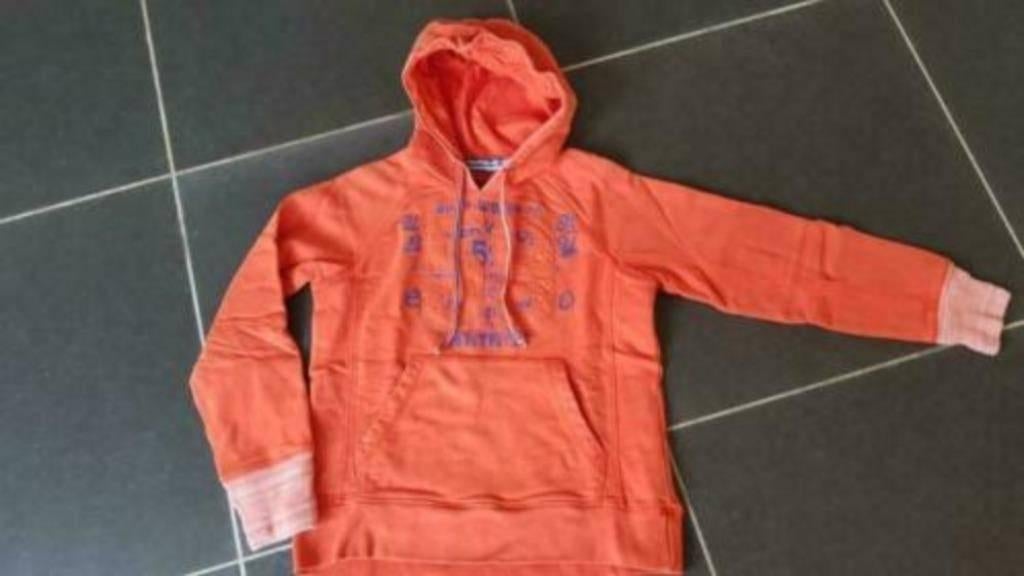 oranje trui met kap van River Woods maat 140, Gebruikt, River Woods, Trui of Vest, Ophalen of Verzenden