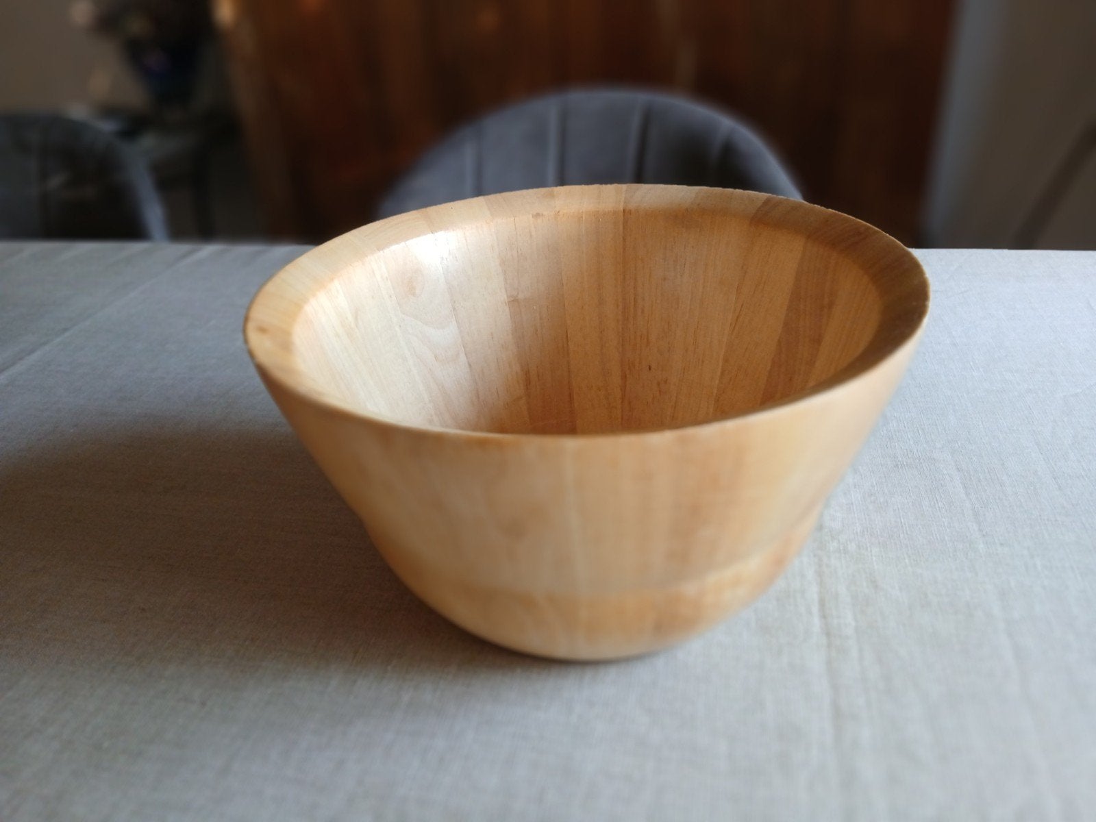 grand saladier en bois, Maison & Meubles, Cuisine | Casseroles & Poêles, Enlèvement, Autres matériaux