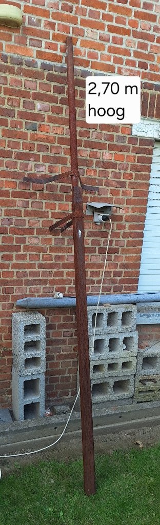 paal pyloon voor sattelietschotel, antenne, camera 3,50 m, Ophalen, Gebruikt, (Schotel)antenne-accessoires