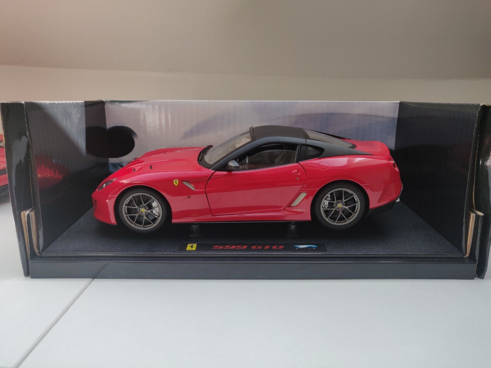 Hot Wheels Elite 1/18 - Ferrari 599 GTO Rosso Corsa met OVP, Hobby en Vrije tijd, Ophalen of Verzenden, Zo goed als nieuw, Auto