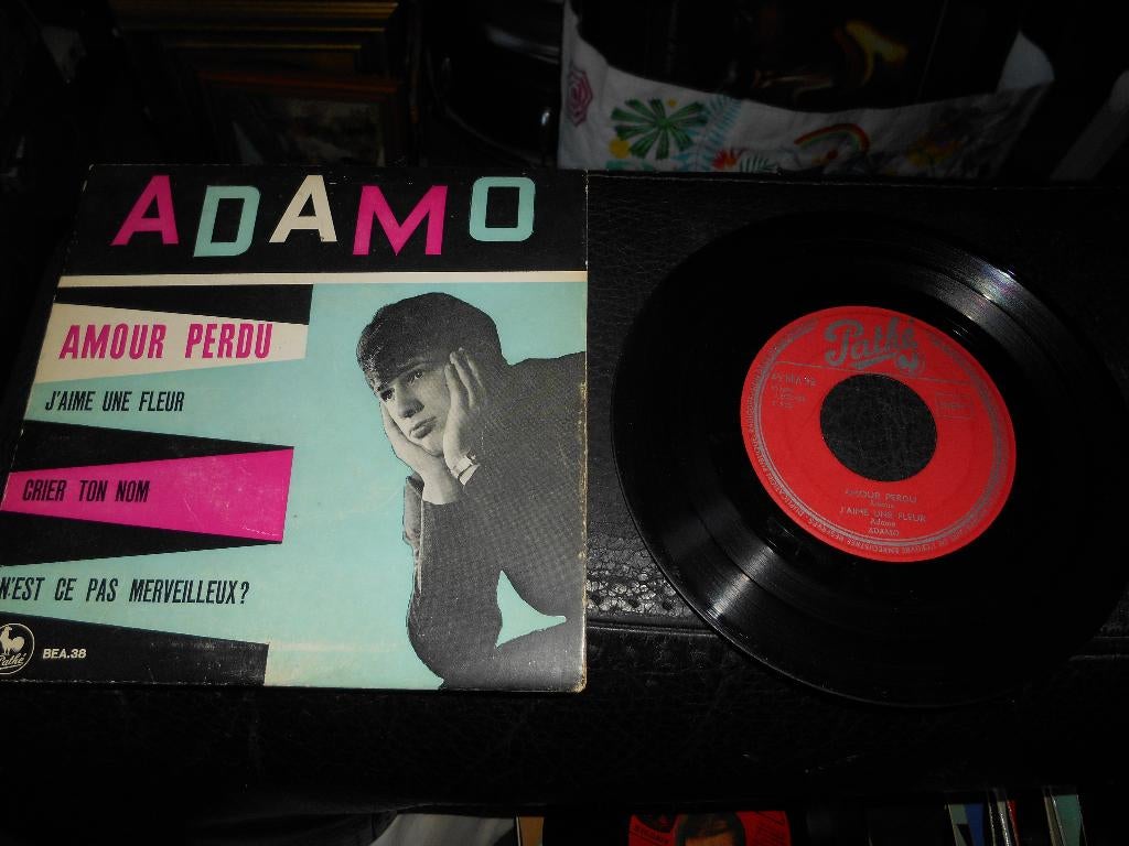 45T 4 pistes ADAMO " Amour perdu", Enlèvement ou Envoi