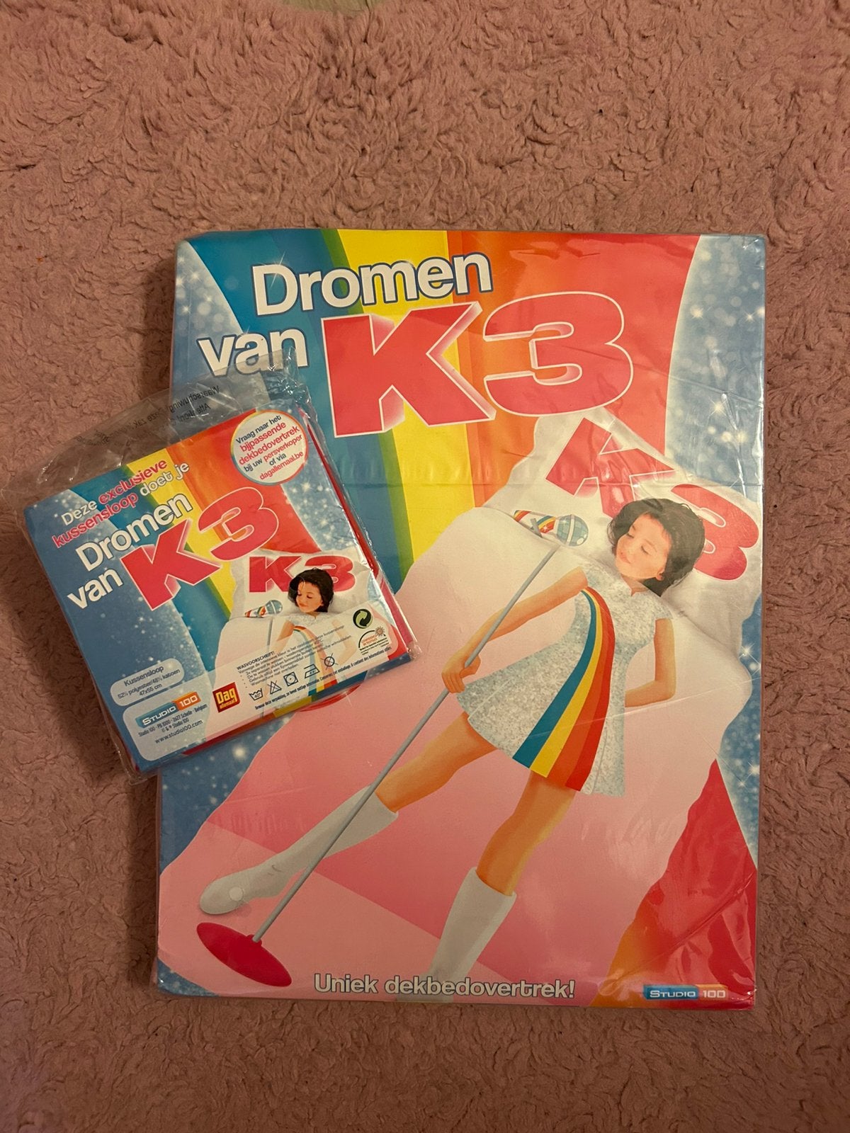 Dromen van K3 dekbedovertrek, Ophalen, Eenpersoons, Meerkleurig, Beddengoedset
