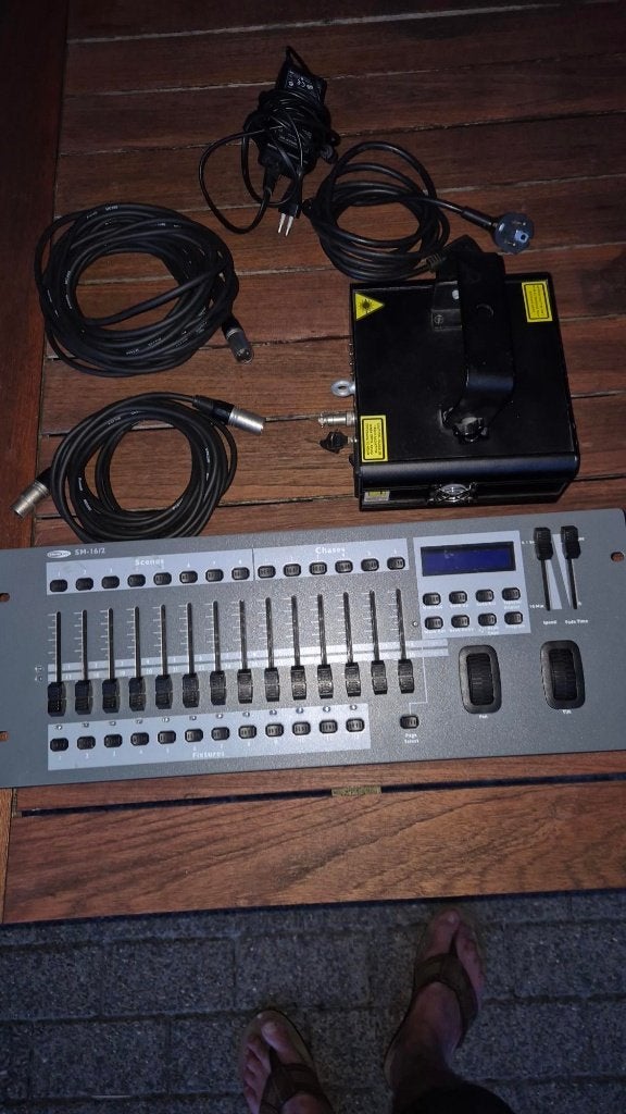 Complete DMX Lichtset, Ophalen, Gebruikt, Laser, Geluidgestuurd