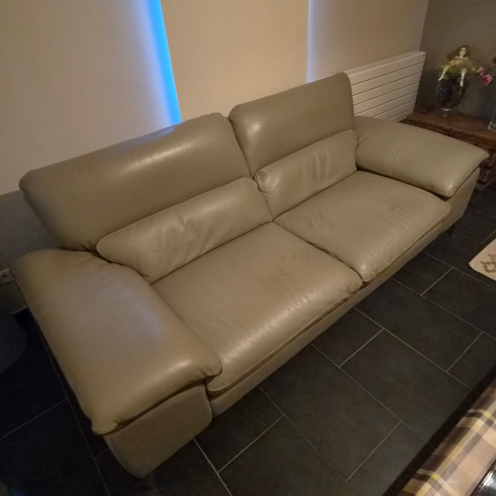 2 canapé de 3 places en cuir, Enlèvement, Utilisé, Cuir