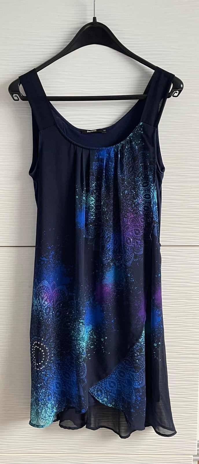 blauw kleedje, Maat 38/40 (M), Blauw, Ophalen of Verzenden, Zo goed als nieuw