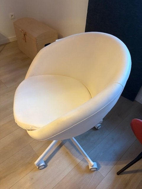 CHAISE DE BUREAU ENFANT, Enlèvement, Utilisé, Blanc, Chaise de bureau