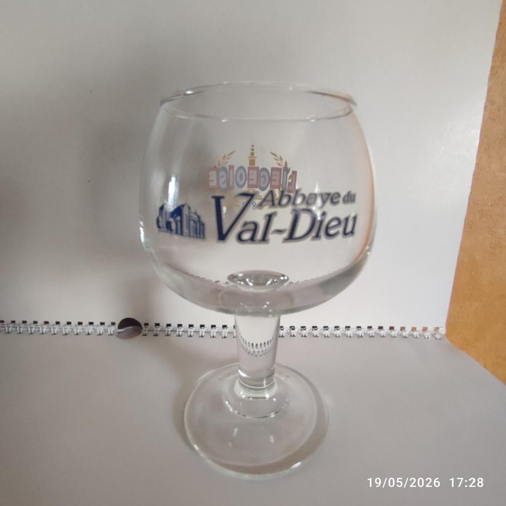 Un verre Abbaye Val-Dieu LIÉGEOISE ., Enlèvement, Comme neuf, Verre ou Verres, Autres marques