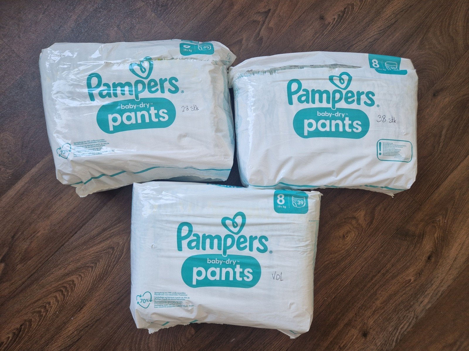 Pampers pants maat 8 (19+kg), Ophalen