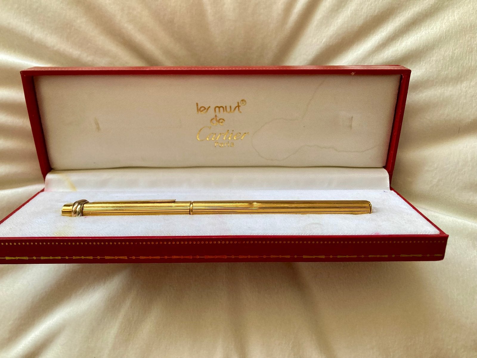 Collection “Les Must” de Cartier plaqué or Trinity Vendôme, Autres marques, Avec boîte, Stylo à bille, Enlèvement