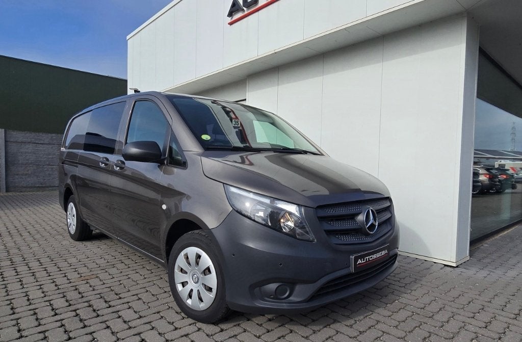 Mercedes Vito 114cdi Bluetec *Dubbelcabine/5Zitpl*, Auto's, Voorwielaandrijving, Dealer onderhouden, Stof, Mercedes-Benz