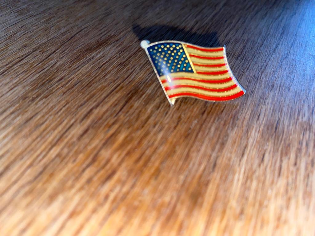 Pin’s Drapeau américain USA '90s Vintage Collector, Envoi, Utilisé, Autres sujets/thèmes, Insigne ou Pin's
