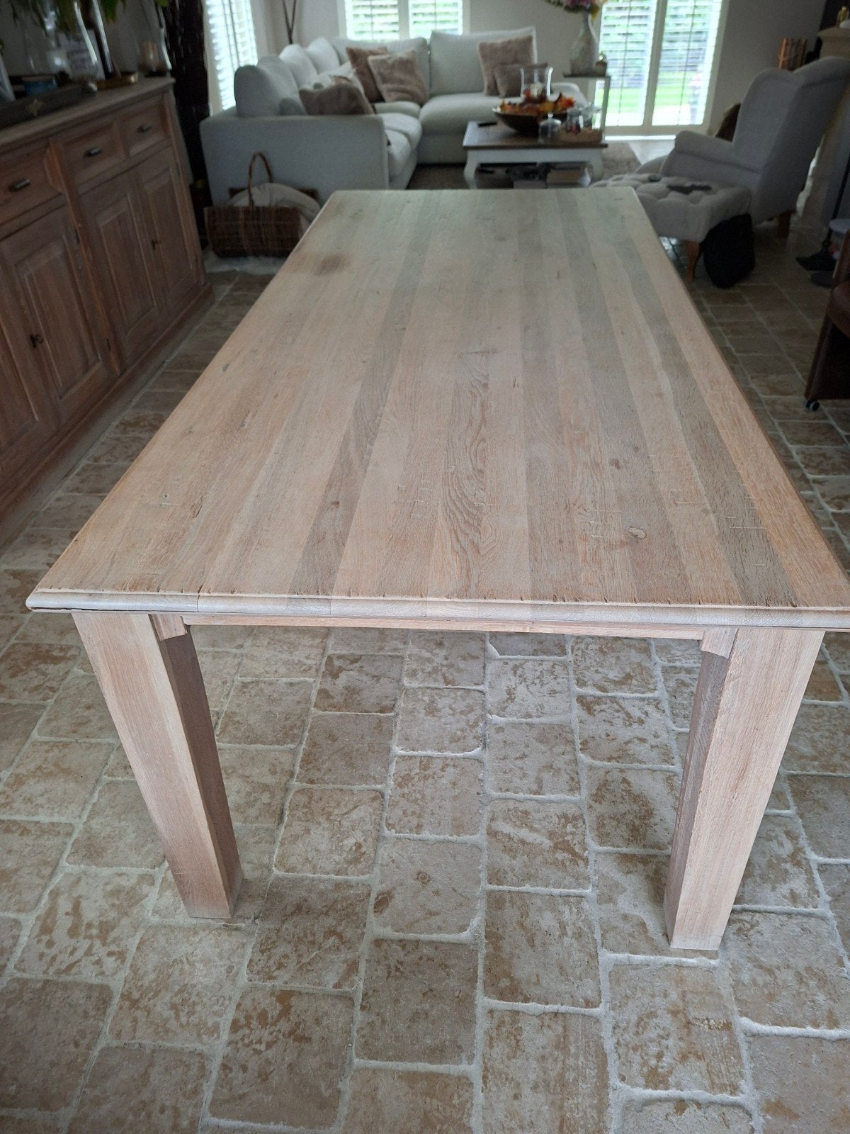 Eetkamer tafel, Ophalen