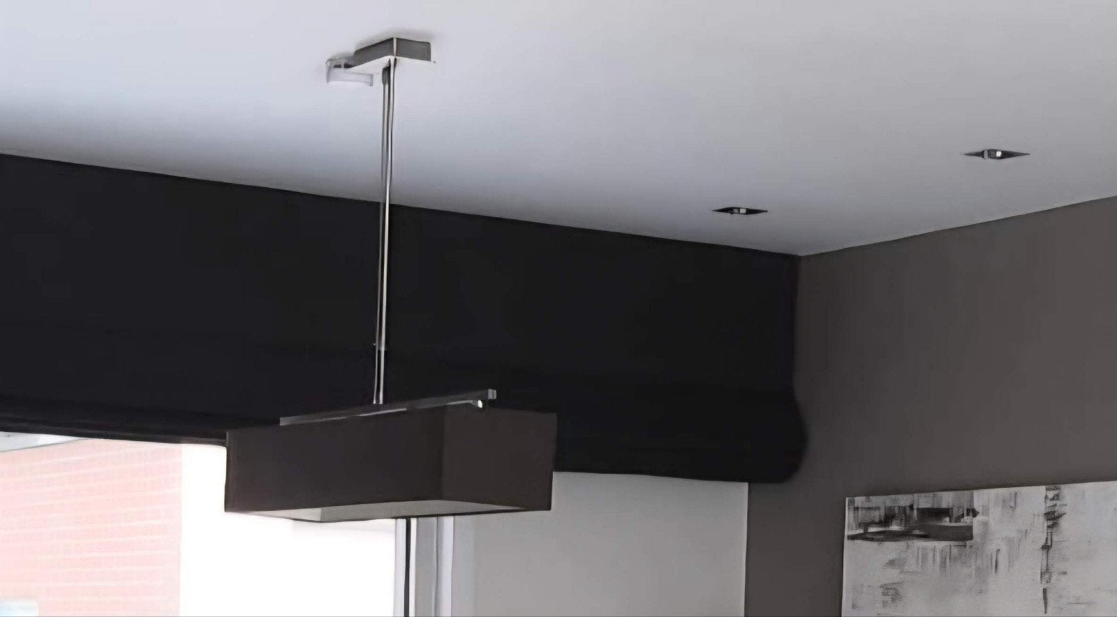 hanglamp met bruine kap, Enlèvement