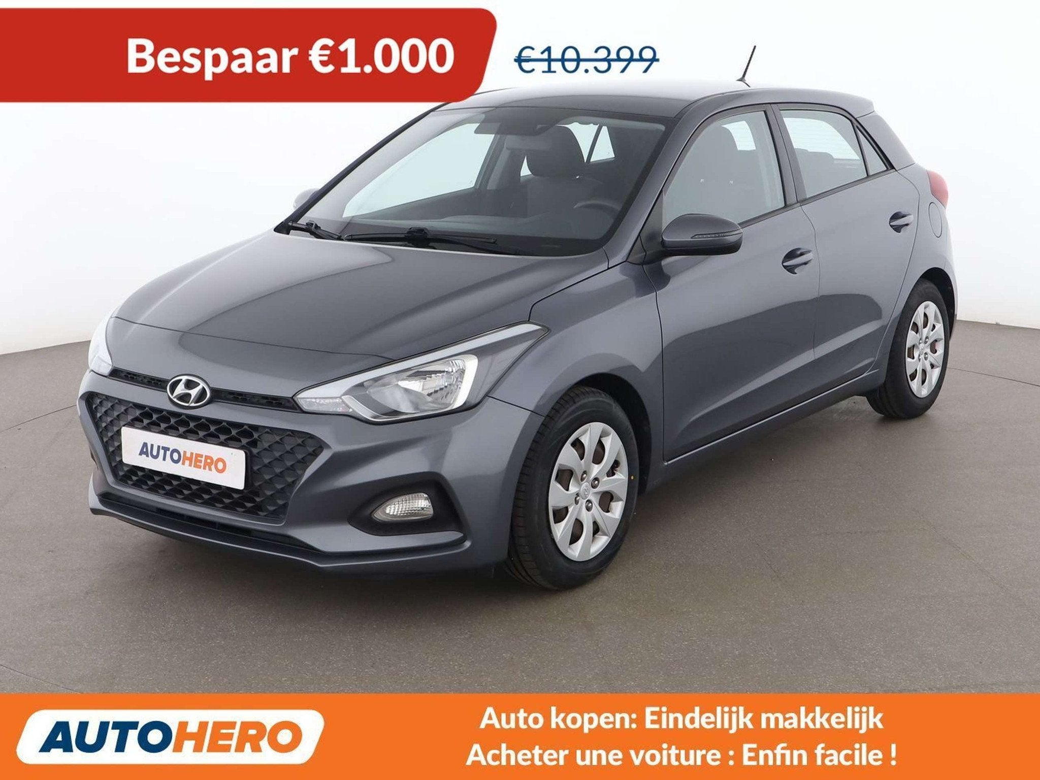 Hyundai i20 1.2 Select (année de construction 2019), Autos, Hyundai, Argent ou Gris, Achat, https://public.car-pass.be/vhr/e1a48a82-adff-4b91-920c-6c4b0b42e90e