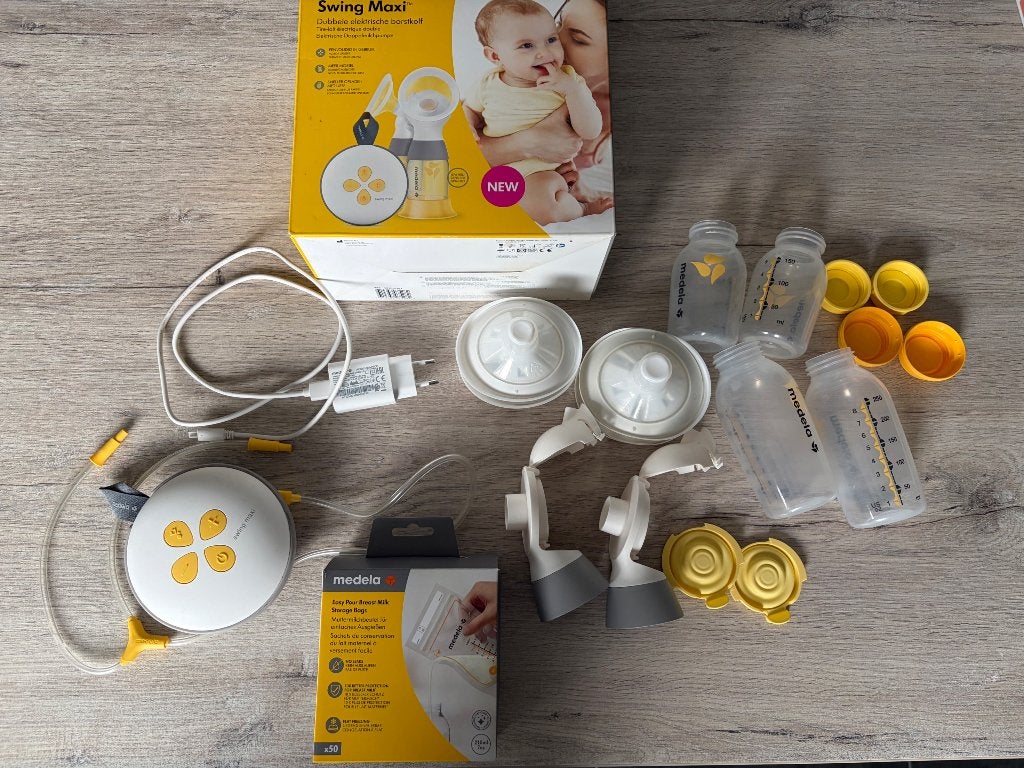 Medela dubbele elektrische kolf, Ophalen, Gebruikt, Medela, Borstkolf