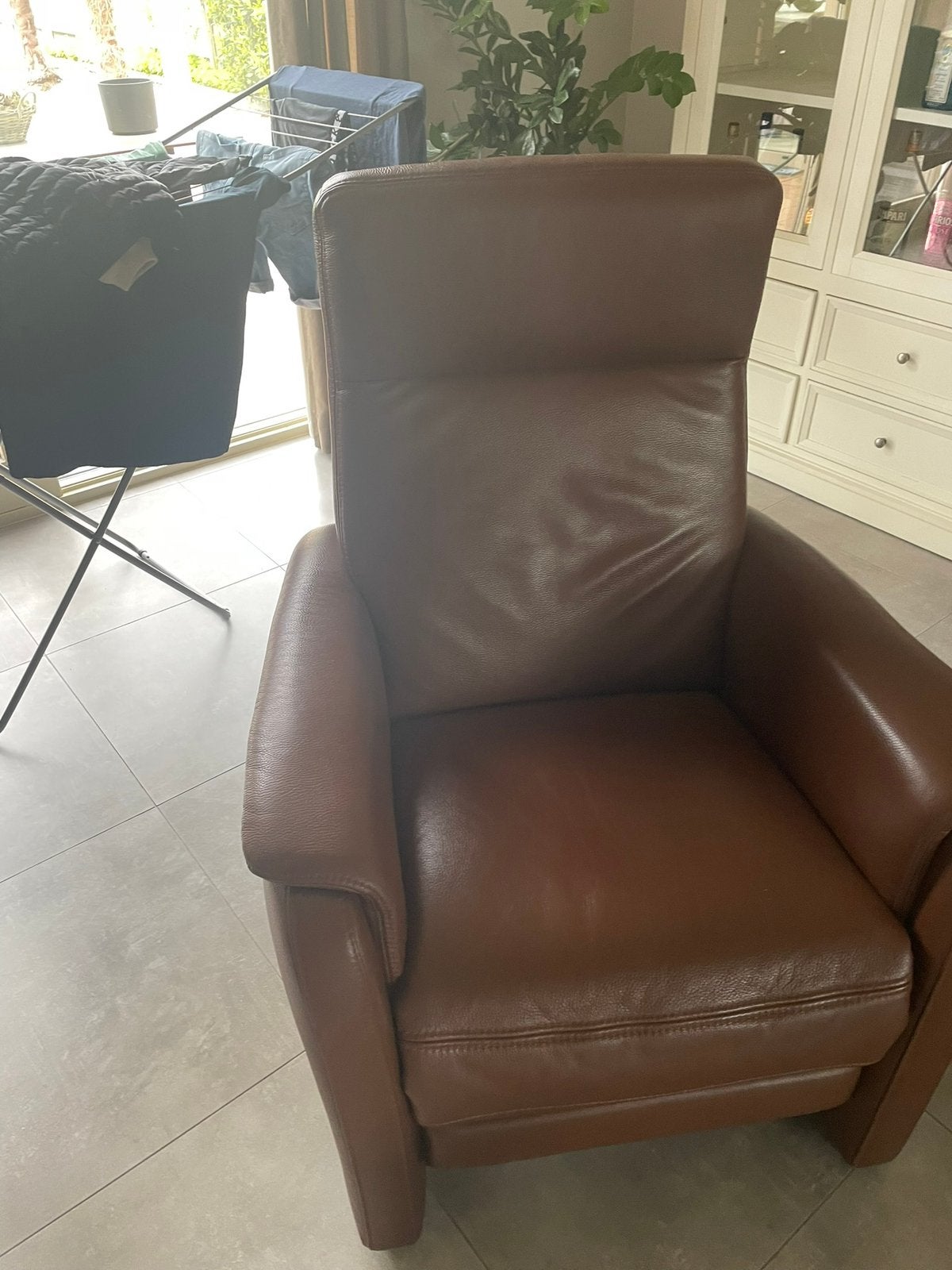 Lederen salon, Huis en Inrichting, Ophalen of Verzenden, Zo goed als nieuw