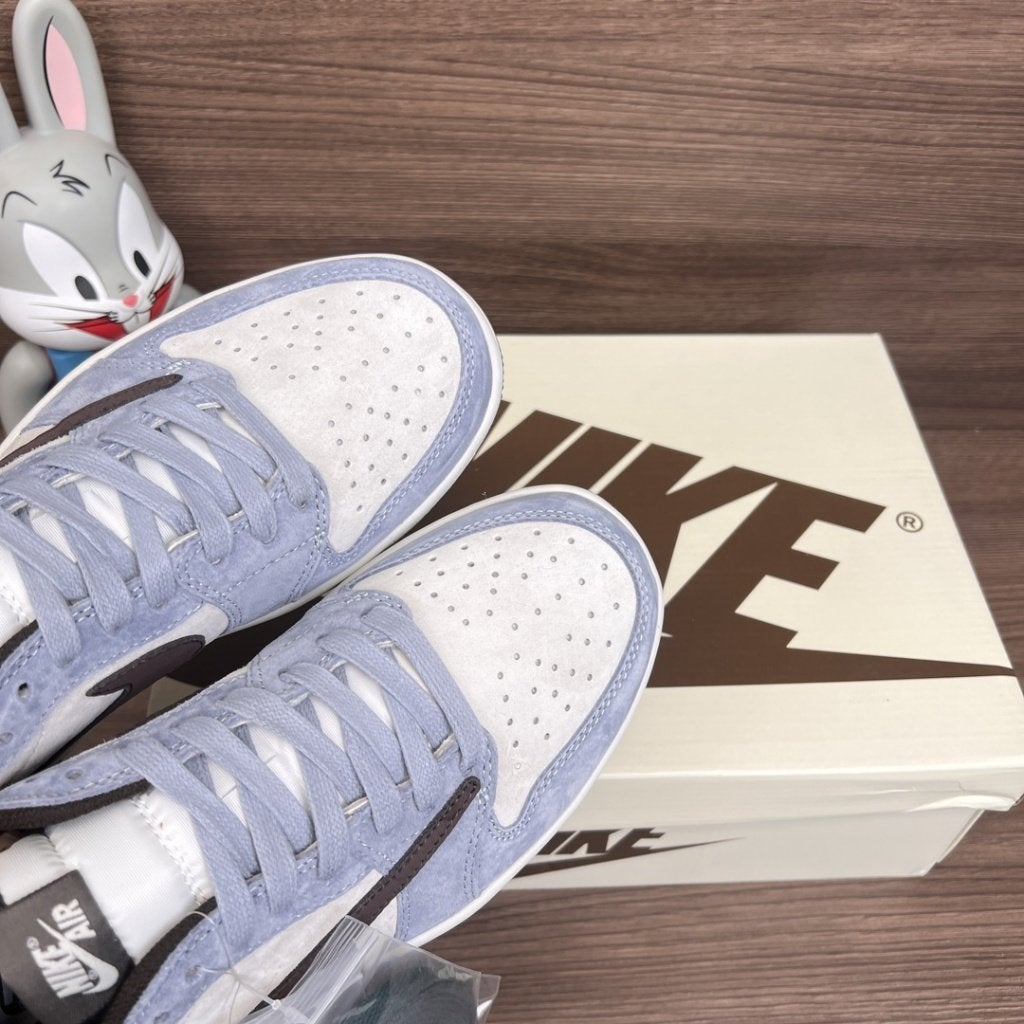 Nike Air Jordan 1 Low Travis Scott Blue-Green, Envoi, Neuf, Autres couleurs, Baskets