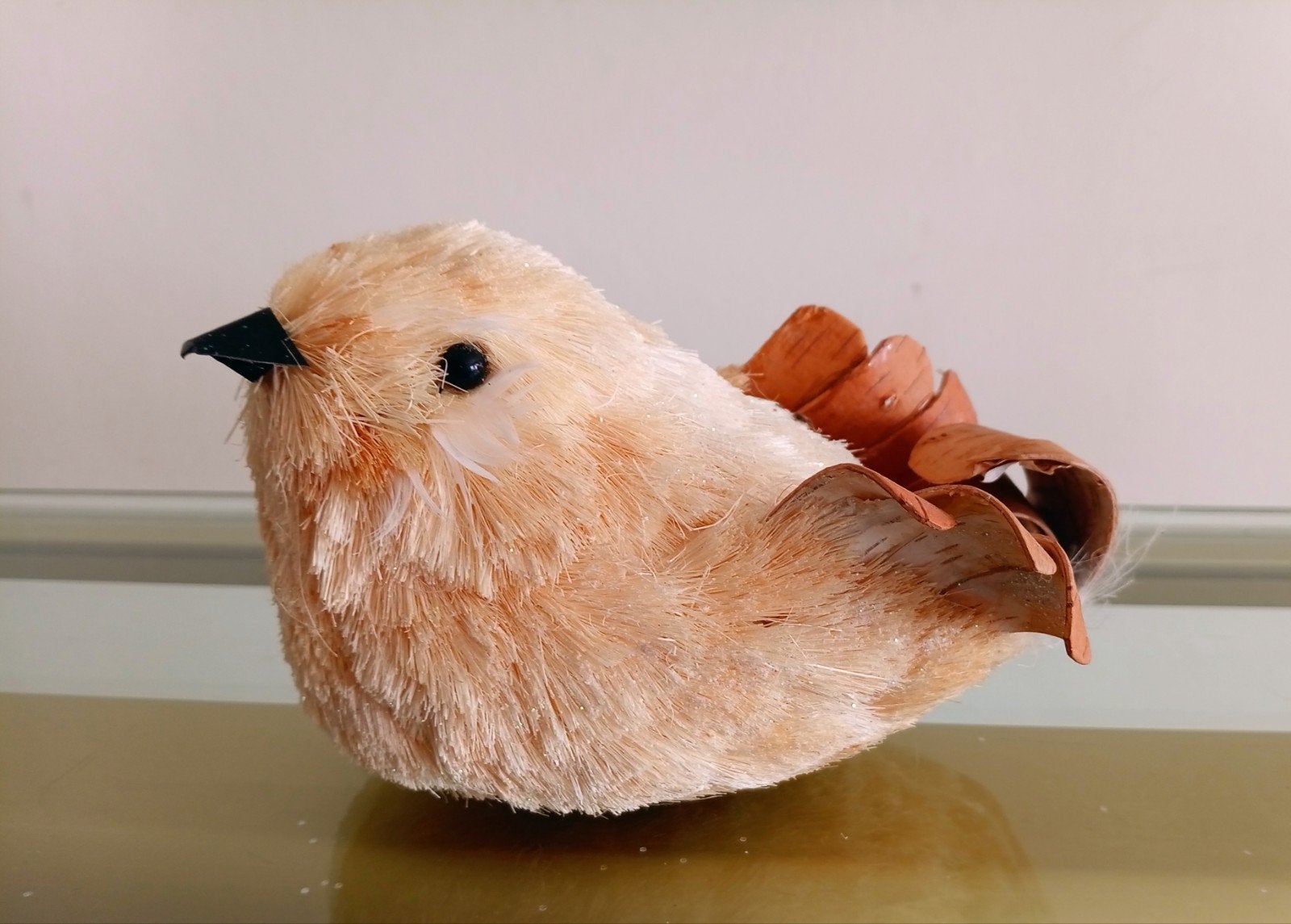vogel en dennenappel, Ophalen of Verzenden