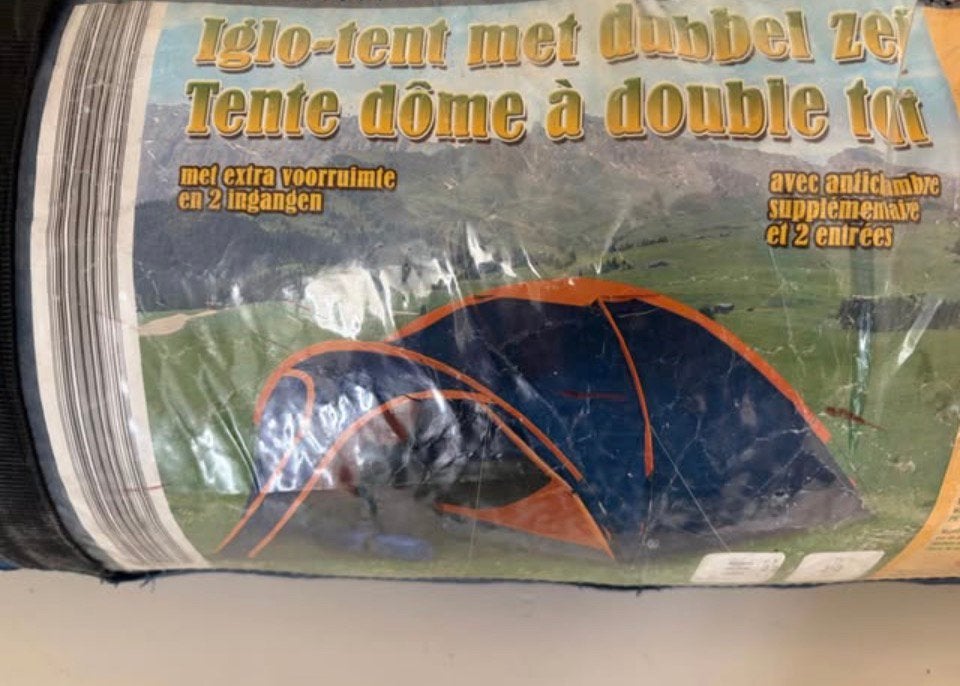 Iglotent 3 personen, Caravans en Kamperen, Ophalen, Zo goed als nieuw
