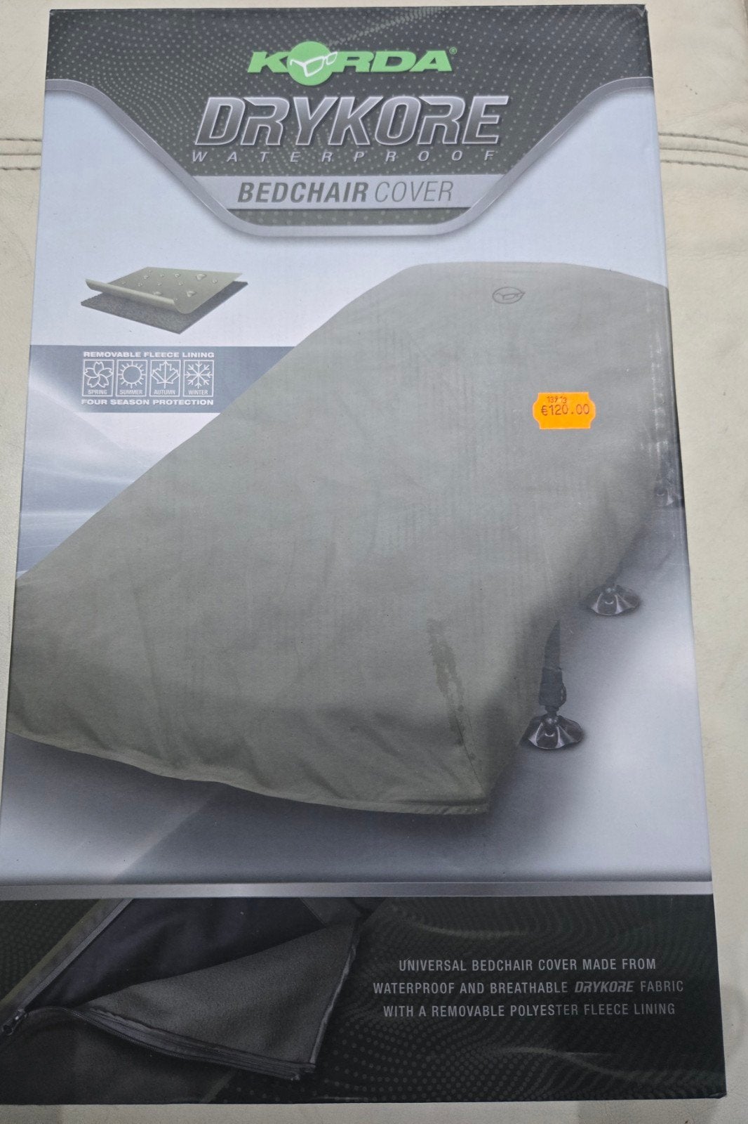 Korda bedchair cover waterdicht ideaal voor deze periode!, Watersport en Boten, Ophalen of Verzenden, Nieuw