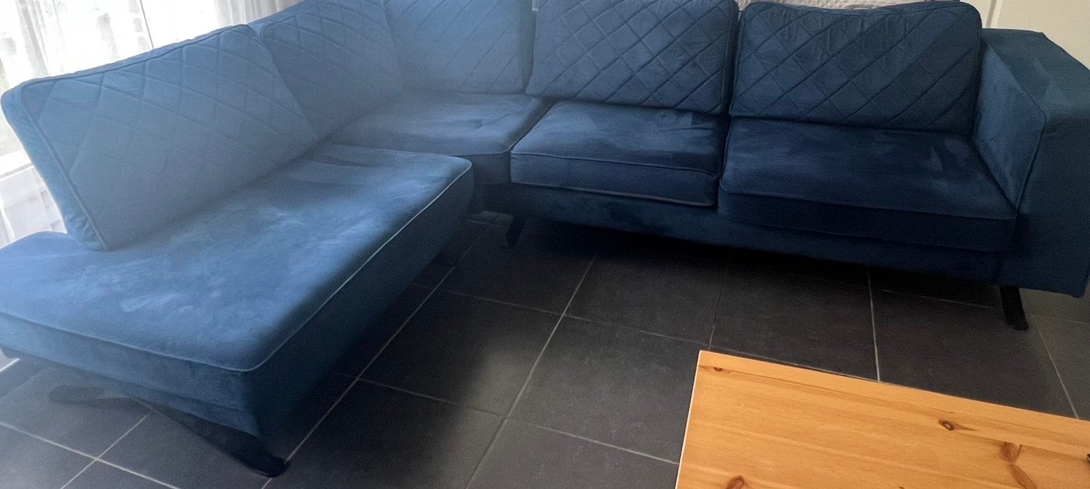 Canapé angle en tissus, Huis en Inrichting, Zetels | Complete zithoeken, Gebruikt, Stof, Ophalen