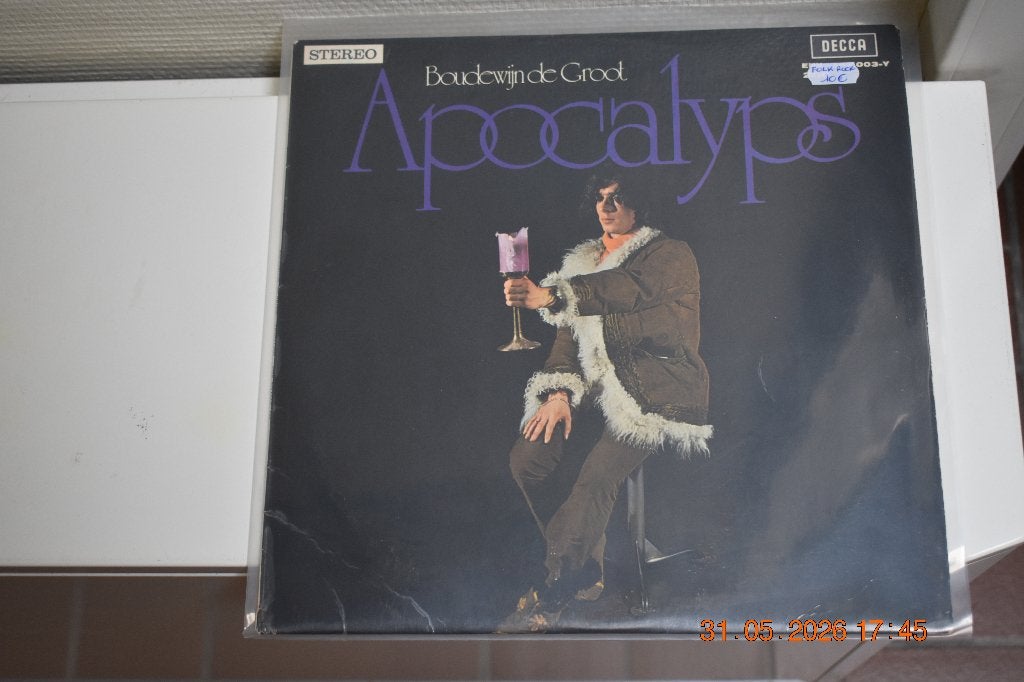 LP : Boudewijn De Groot - Apocalyps, Cd's en Dvd's, Beschermende buitenhoes, Ophalen of Verzenden, Gebruikt