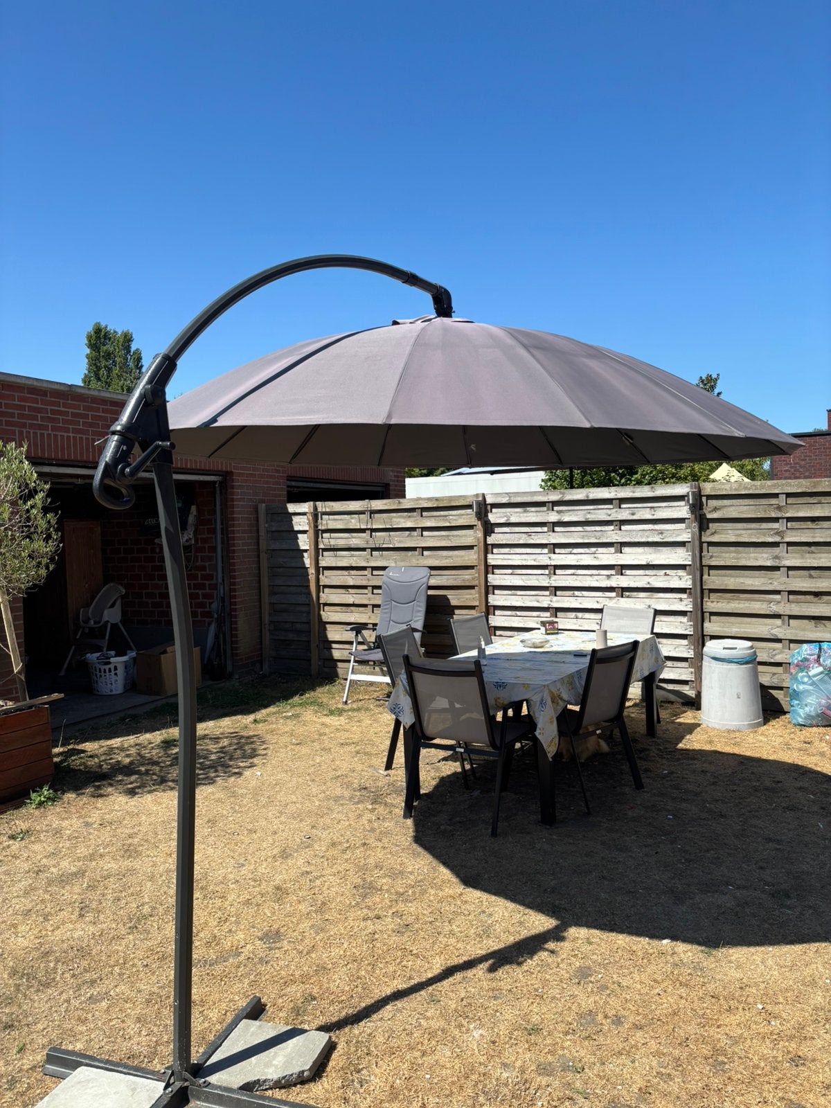 Zweefparasol, Jardin & Terrasse, Parasols, Enlèvement, Comme neuf, Parasol flottant