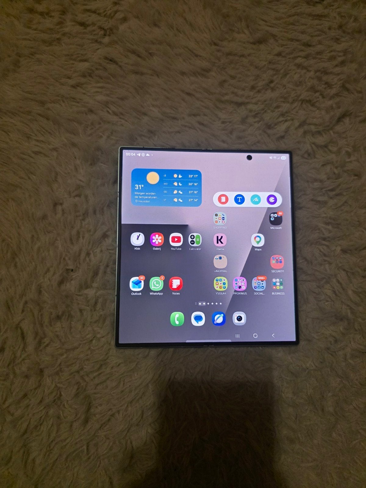 Samsung Galaxy Zfold 7 NIEUW turquoise, Télécoms, Téléphonie mobile | Samsung, Enlèvement, Galaxy Fold